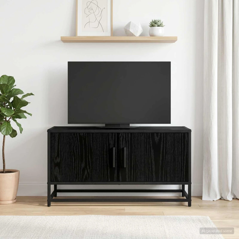 TV staliukas Televizoriaus spintelė 80 x 34,5 x 40 cm Juodojo ąžuolo