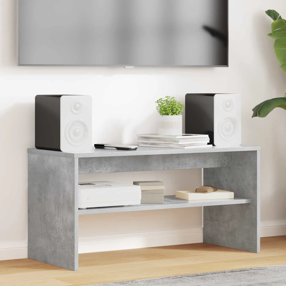 TV staliukas Televizoriaus spintelė 80 x 35 x 40 cm Betono pilka