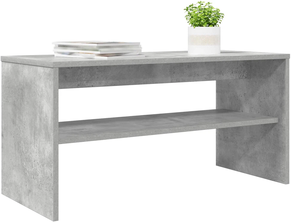 TV staliukas Televizoriaus spintelė 80 x 35 x 40 cm Betono pilka
