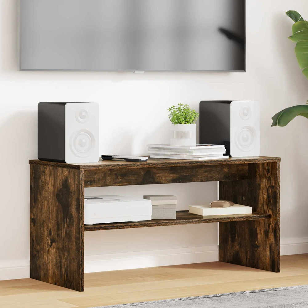 TV staliukas Televizoriaus spintelė 80 x 35 x 40 cm Rūkyta ąžuolas