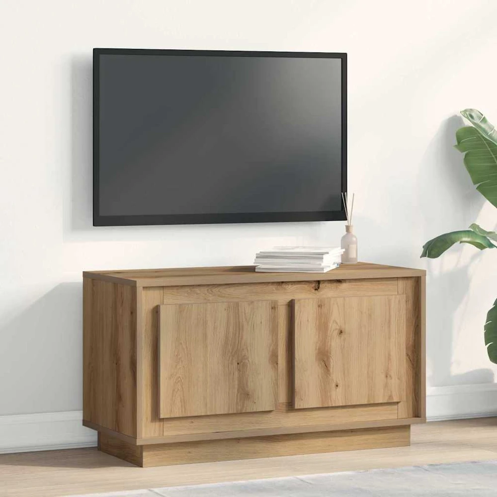 TV staliukas Televizoriaus spintelė 80 x 35 x 45 cm artisano ąžuolo