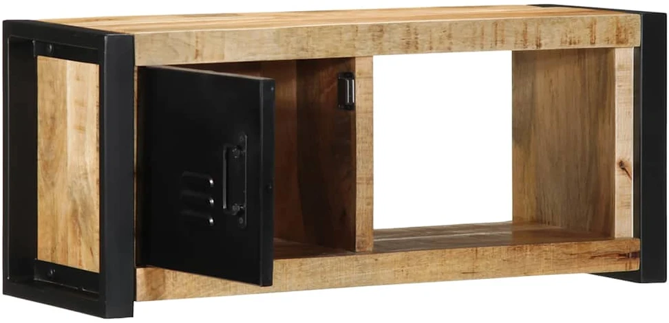 TV staliukas televizoriaus spintelė 80x30x35 cm Masyvus Rough Wood Mango