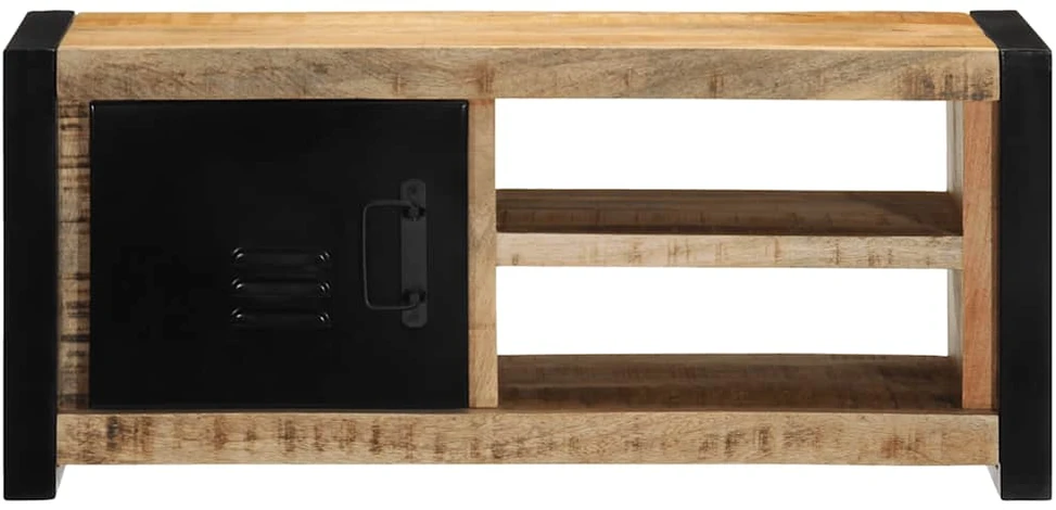 TV staliukas televizoriaus spintelė 80x30x35 cm Masyvus Rough Wood Mango