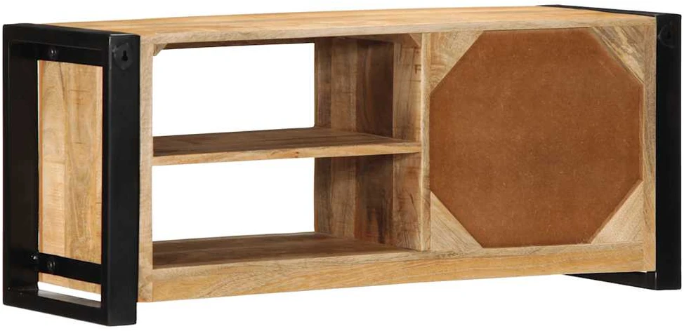 TV staliukas televizoriaus spintelė 80x30x35 cm Masyvus Rough Wood Mango