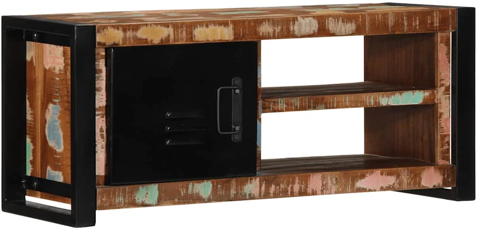 TV staliukas televizoriaus spintelė 80x30x35 cm Regeneruota medžio masyva