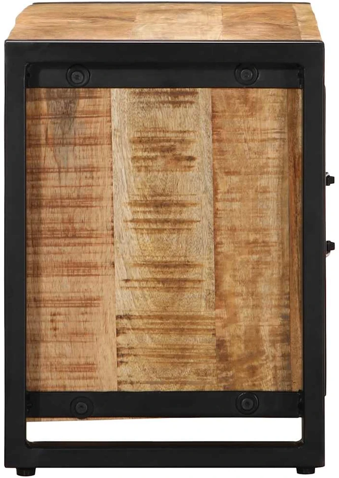 TV staliukas televizoriaus spintelė 80x30x40 cm Masyvus Rough Wood Mango