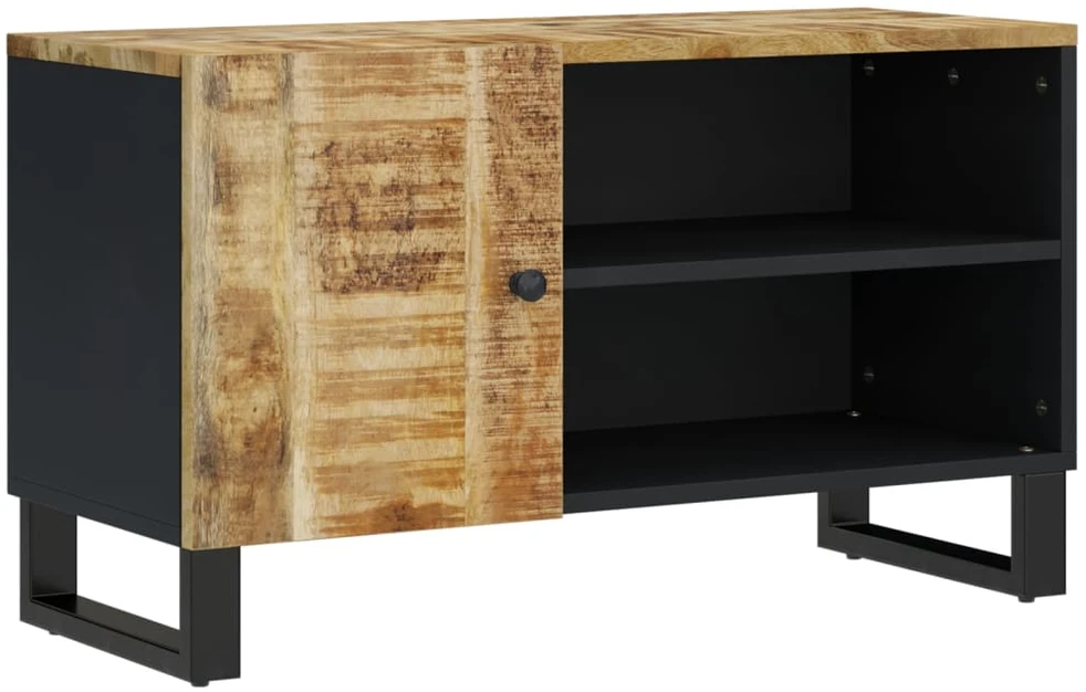 TV staliukas Televizoriaus spintelė, 80x33x46cm, mango/apdirbta mediena