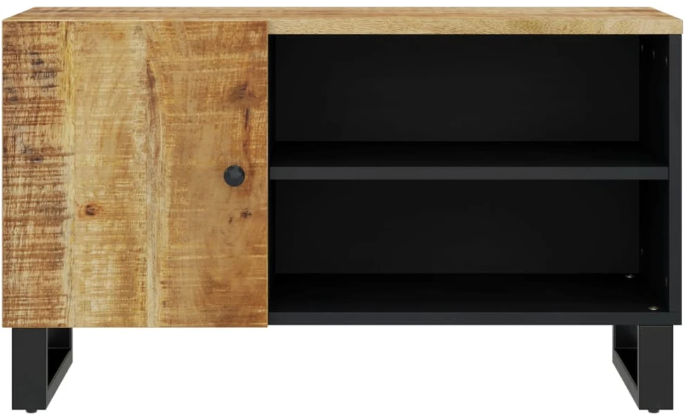 TV staliukas Televizoriaus spintelė, 80x33x46cm, mango/apdirbta mediena