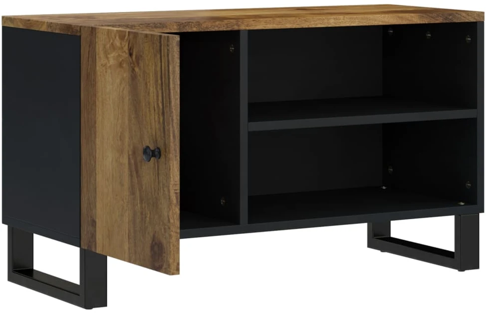 TV staliukas Televizoriaus spintelė, 80x33x46cm, mango/apdirbta mediena