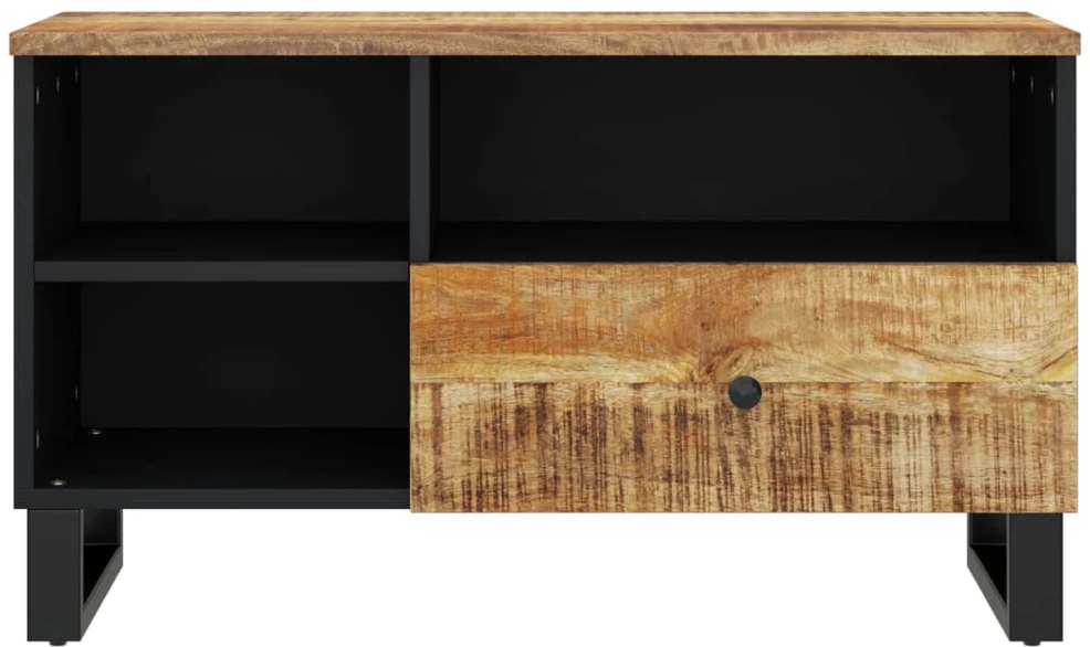TV staliukas Televizoriaus spintelė, 80x33x46cm, mango/apdirbta mediena