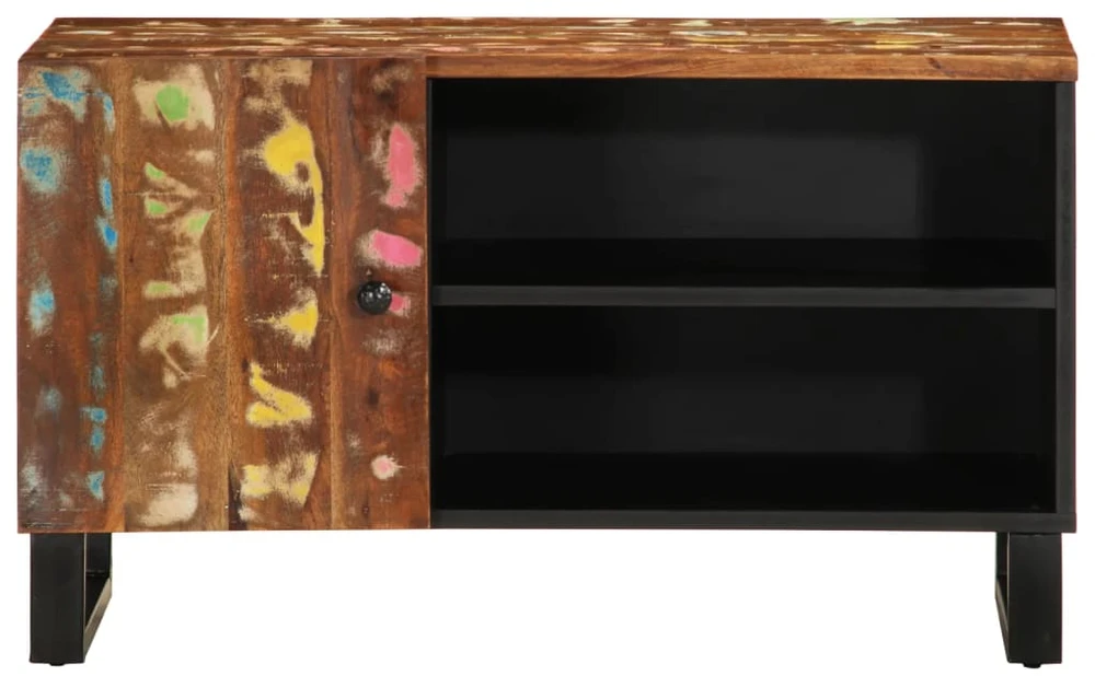 TV staliukas Televizoriaus spintelė, 80x33x46cm, perdirbta/apdirbta mediena