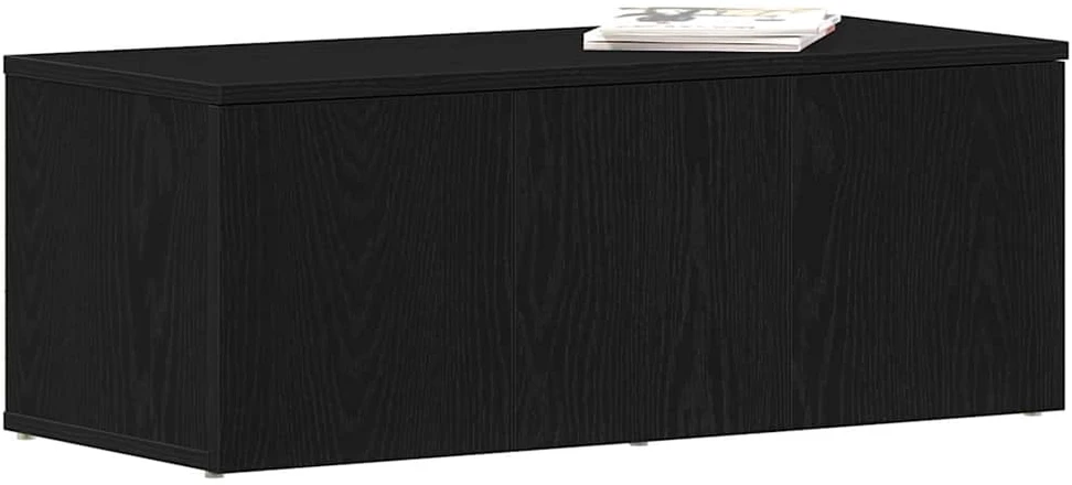 TV staliukas Televizoriaus spintelė 80x34x30 cm Juodas ąžuolas