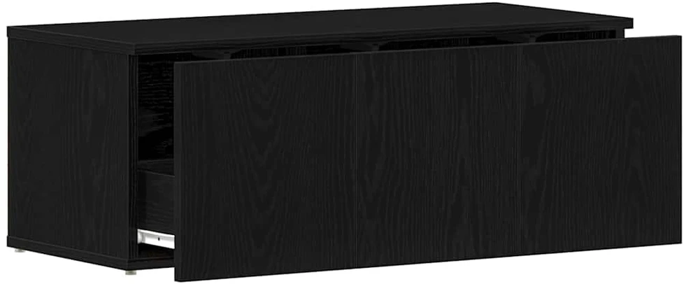 TV staliukas Televizoriaus spintelė 80x34x30 cm Juodas ąžuolas