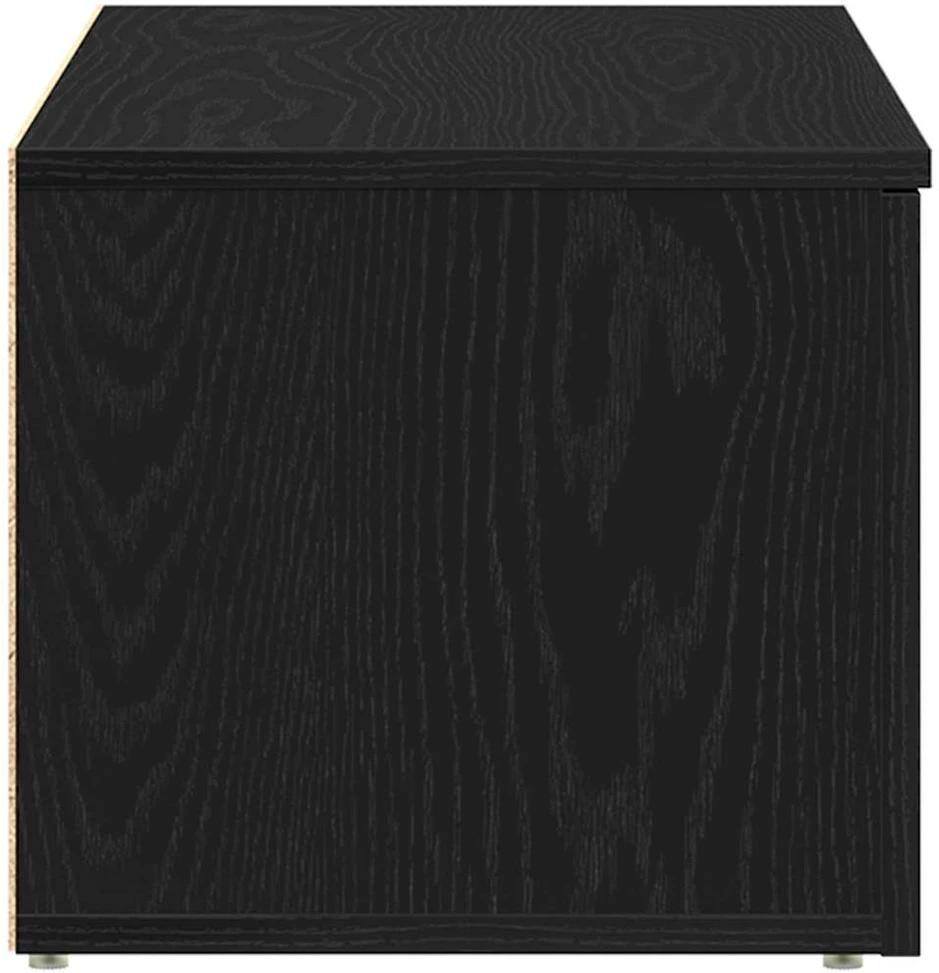 TV staliukas Televizoriaus spintelė 80x34x30 cm Juodas ąžuolas