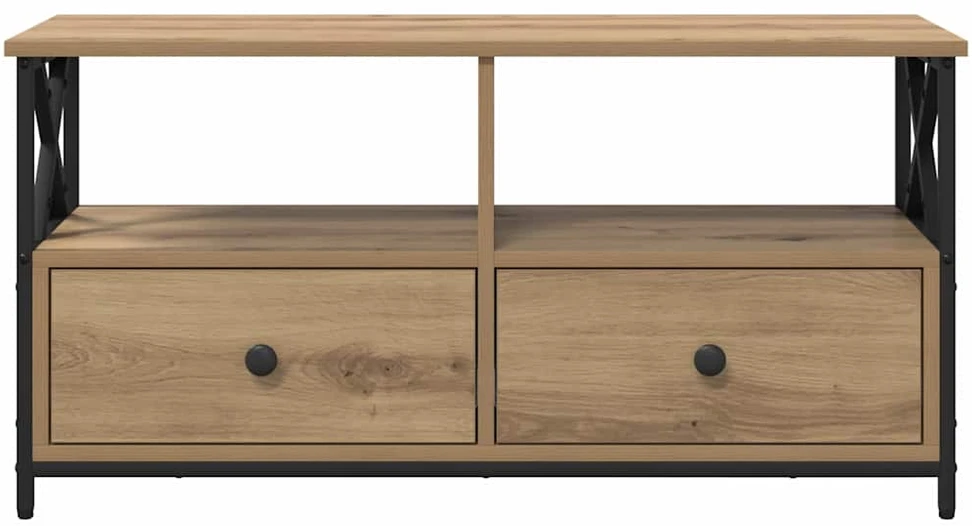 TV staliukas Televizoriaus spintelė 90 x 33 x 45 cm Amatininkų ąžuolas