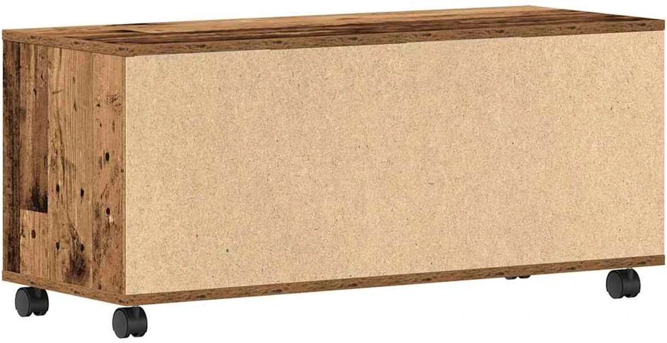 TV staliukas Televizoriaus spintelė 90 x 35 x 40.5 cm Ruda Apdirbta mediena