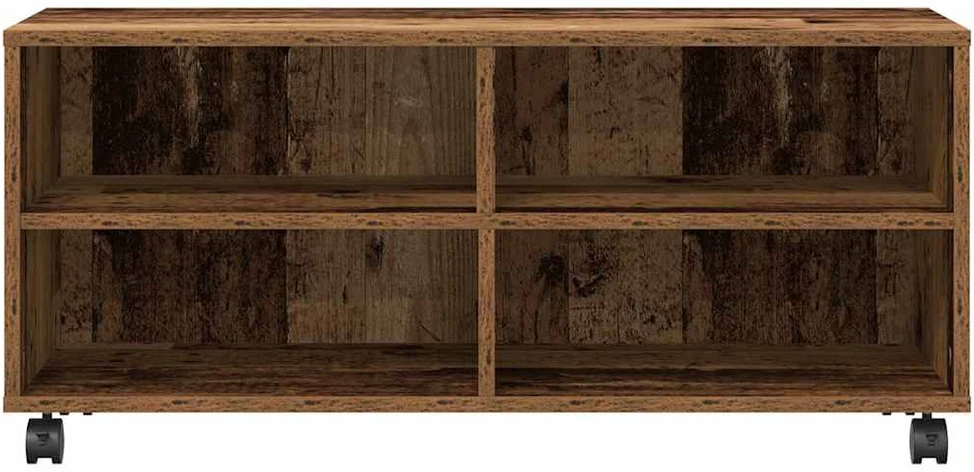 TV staliukas Televizoriaus spintelė 90 x 35 x 40.5 cm Ruda Apdirbta mediena