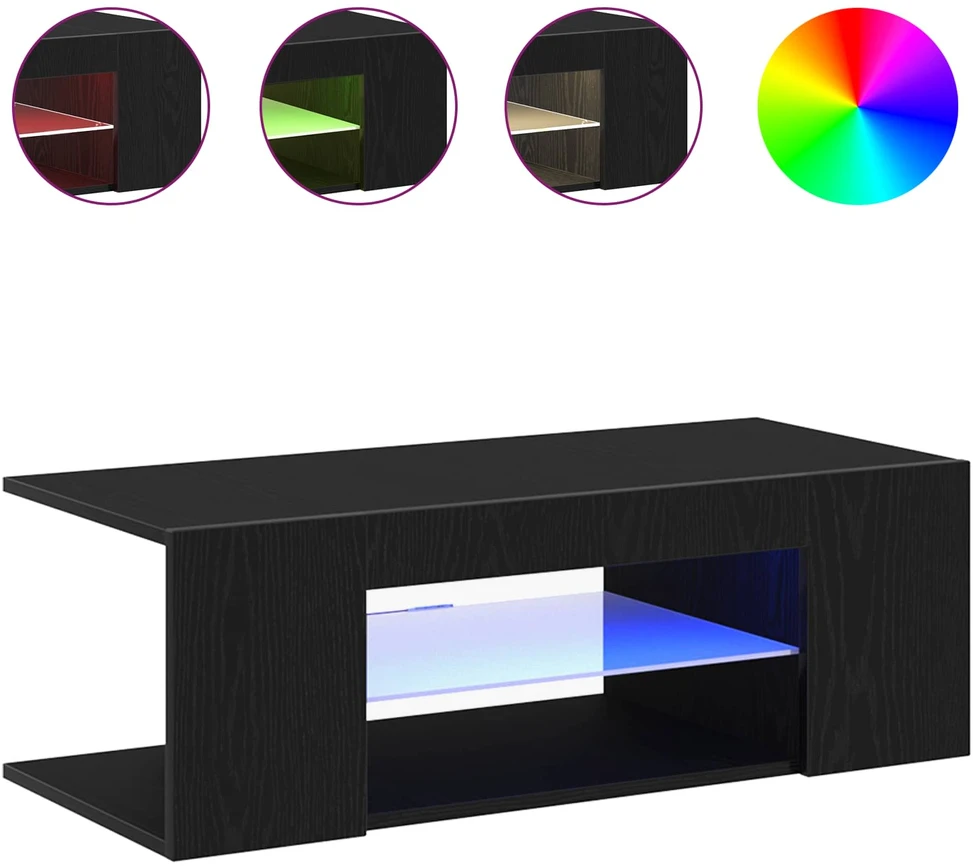 TV staliukas Televizoriaus spintelė 90 x 39 x 30 cm Juodas ąžuolas