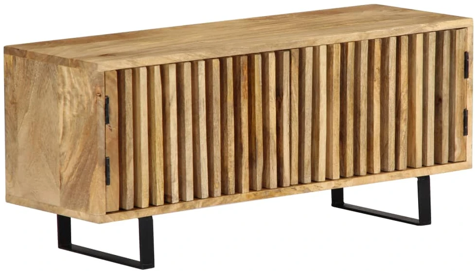 TV staliukas Televizoriaus spintelė, 90x30x40cm, mango medienos masyvas