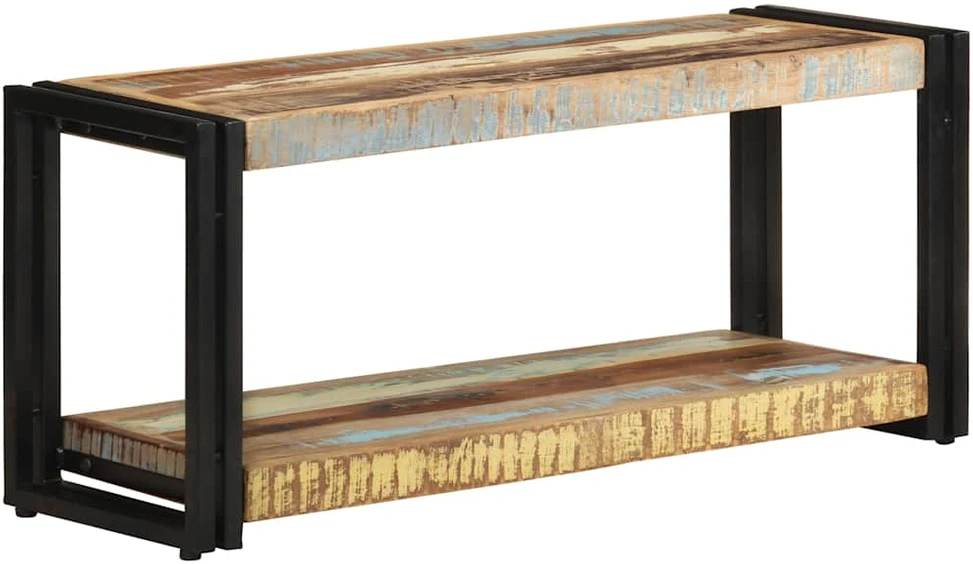 TV staliukas Televizoriaus spintelė, 90x30x40cm, perdirbtos medienos masyvas
