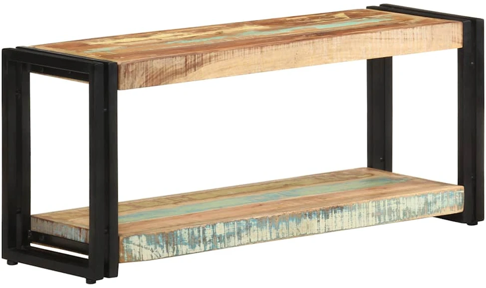 TV staliukas Televizoriaus spintelė, 90x30x40cm, perdirbtos medienos masyvas