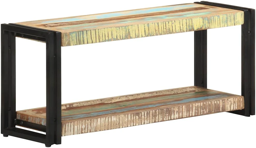 TV staliukas Televizoriaus spintelė, 90x30x40cm, perdirbtos medienos masyvas