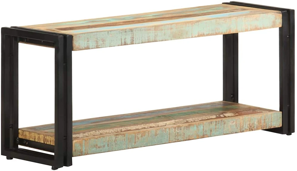 TV staliukas Televizoriaus spintelė, 90x30x40cm, perdirbtos medienos masyvas