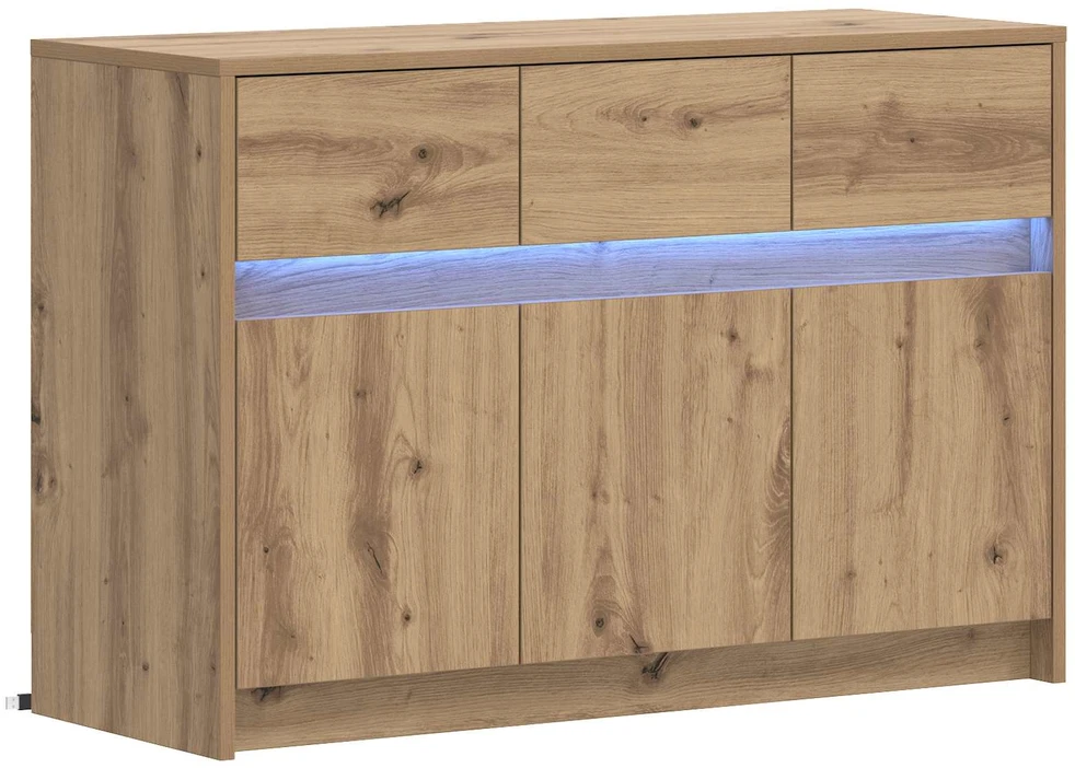 TV staliukas Televizoriaus spintelė 91 x 34 x 61 cm Artisano ąžuolo