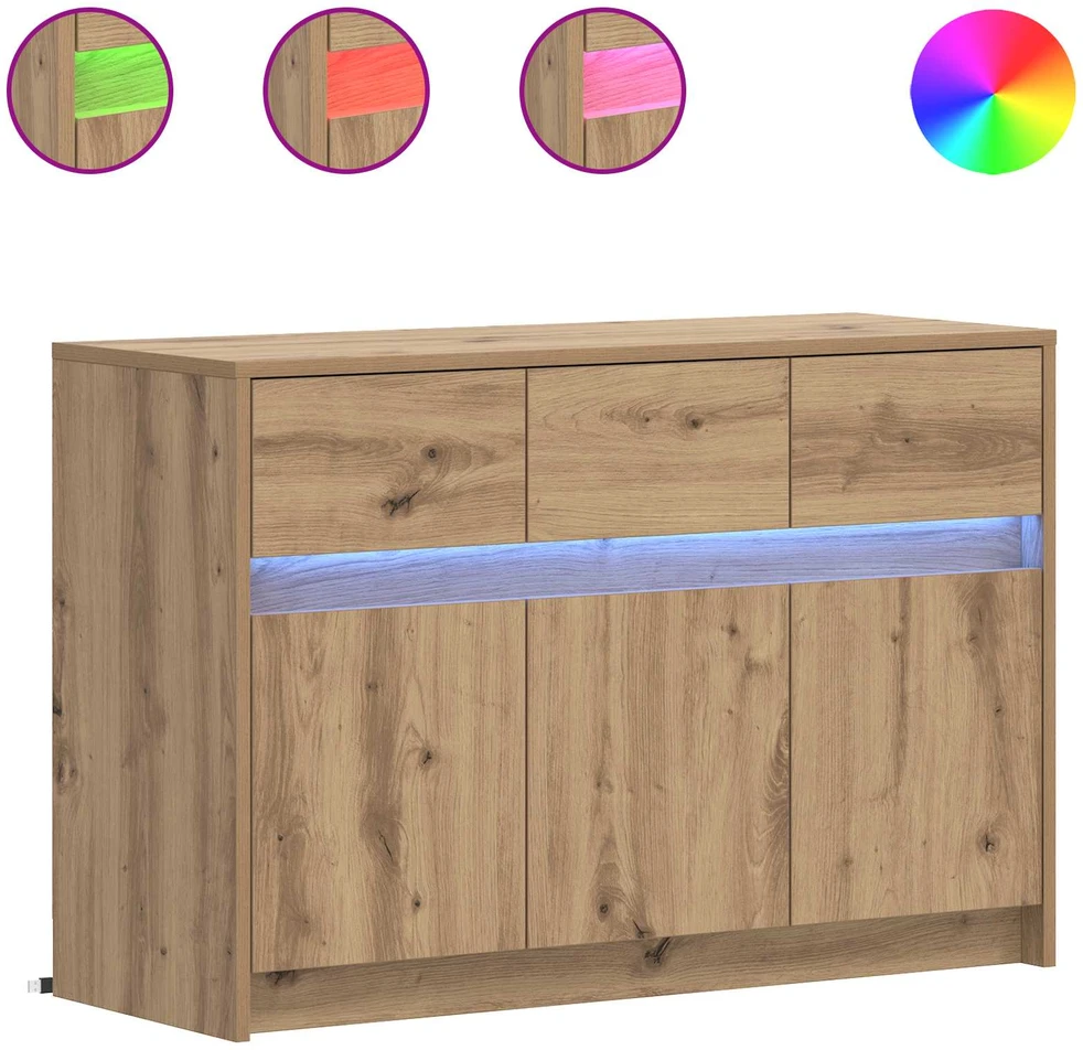 TV staliukas Televizoriaus spintelė 91 x 34 x 61 cm Artisano ąžuolo