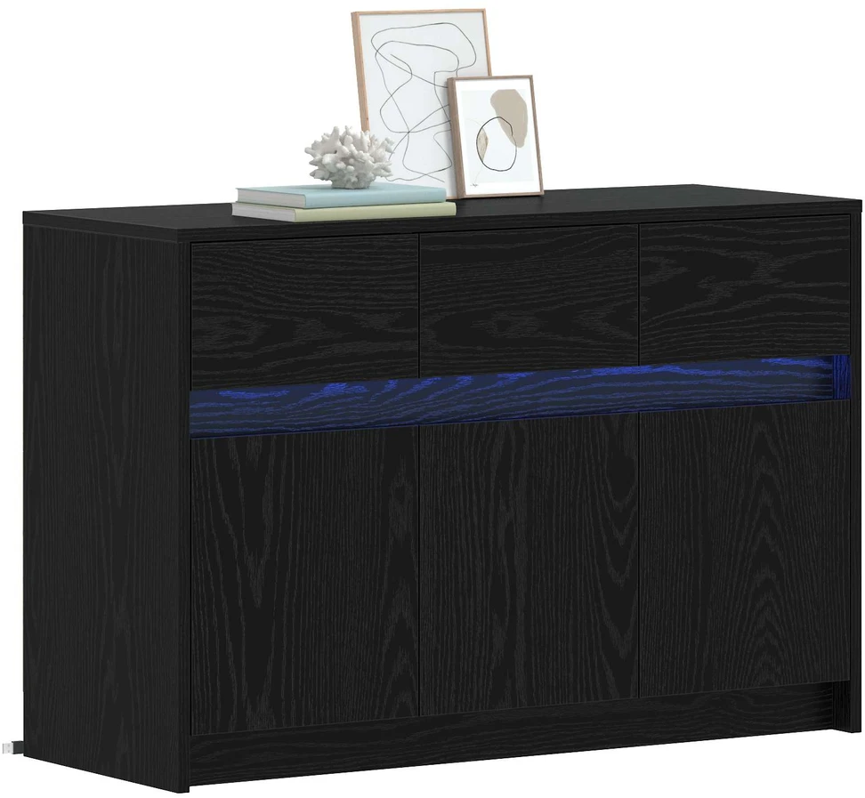 TV staliukas Televizoriaus spintelė 91 x 34 x 61 cm Juodojo ąžuolo