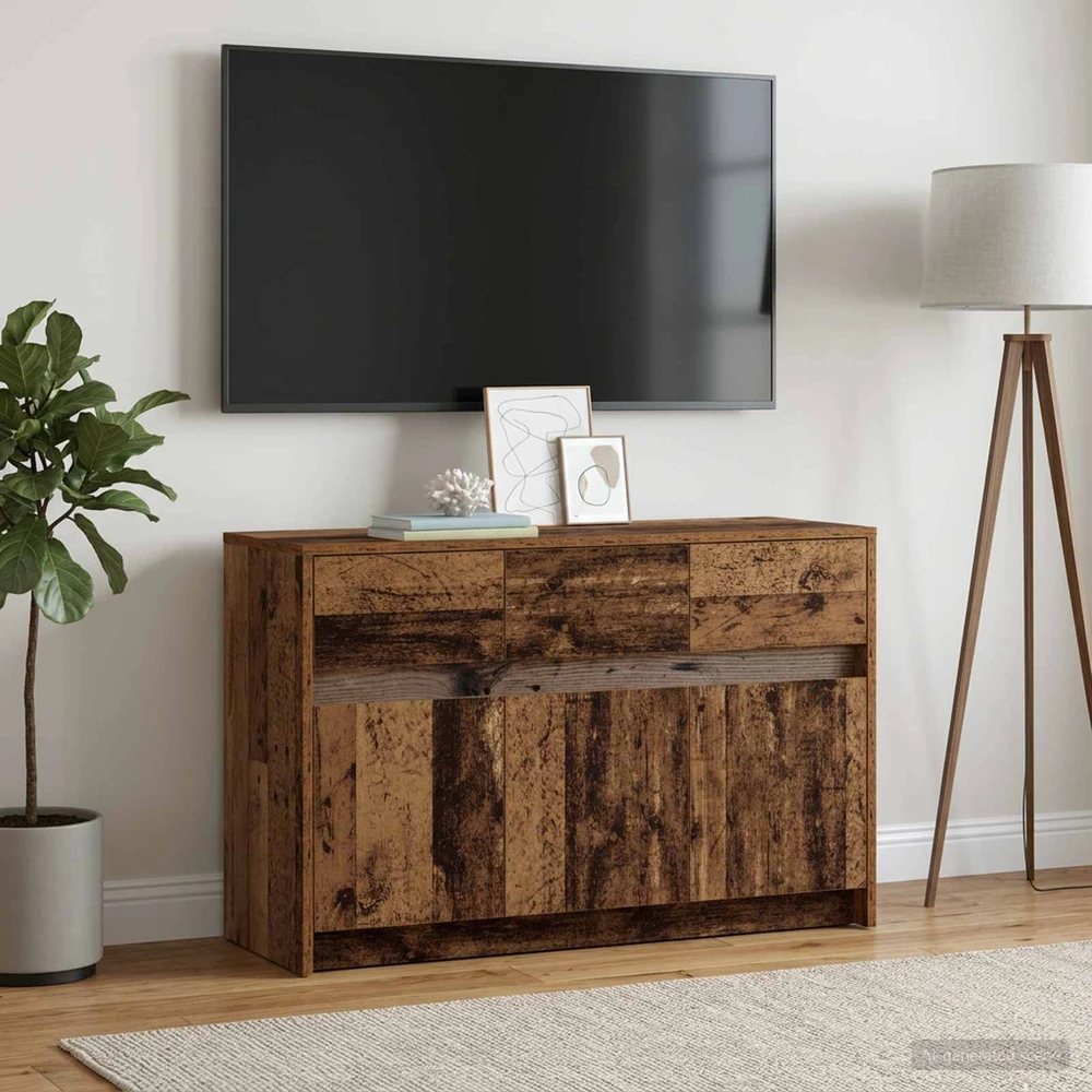 TV staliukas Televizoriaus spintelė 91 x 34 x 61 cm Sendintos medienos