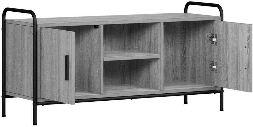 TV staliukas Televizoriaus spintelė 99 x 33 x 50 cm Pilka Sonoma