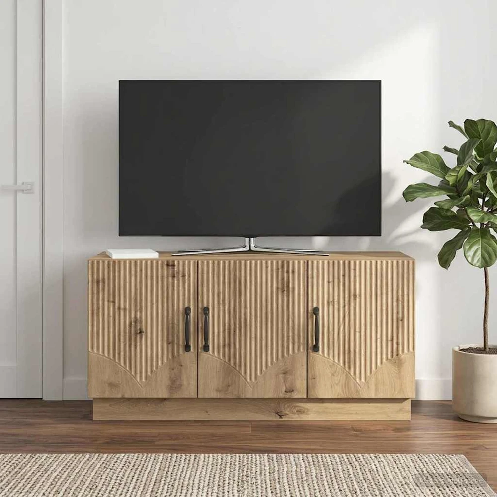 TV staliukas Televizoriaus spintelė 99 x 34,5 x 47 cm Artisano ąžuolo