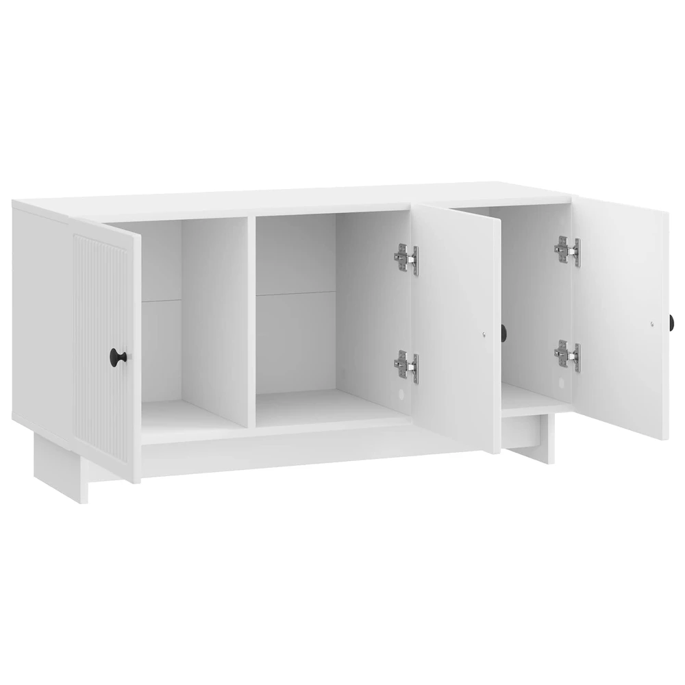TV staliukas Televizoriaus spintelė 99 x 34,5 x 50 cm Itin blizgi balta