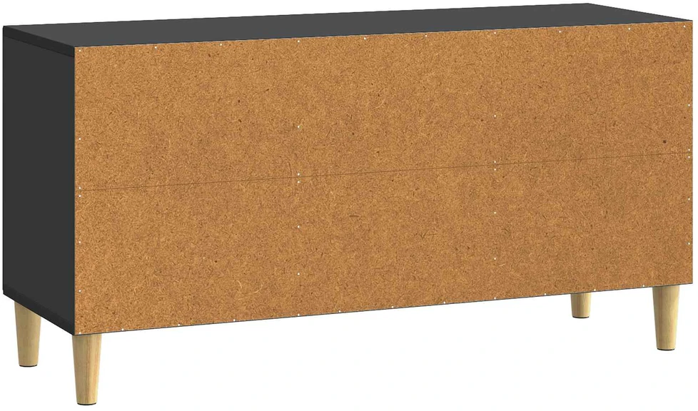 TV staliukas Televizoriaus spintelė 99 x 34,5 x 50 cm Juoda Apdirbta mediena