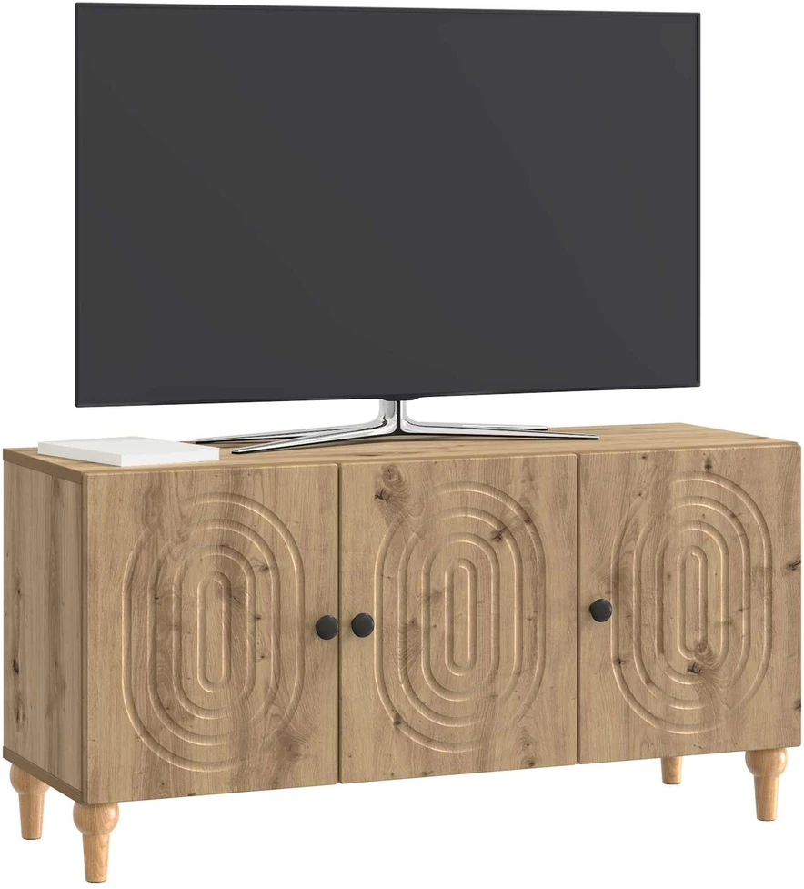 TV staliukas Televizoriaus spintelė 99 x 34,5 x 50 cm Artisano ąžuolo