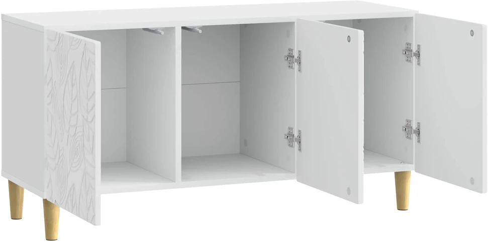 TV staliukas Televizoriaus spintelė 99 x 34,5 x 50 cm Itin blizgi balta