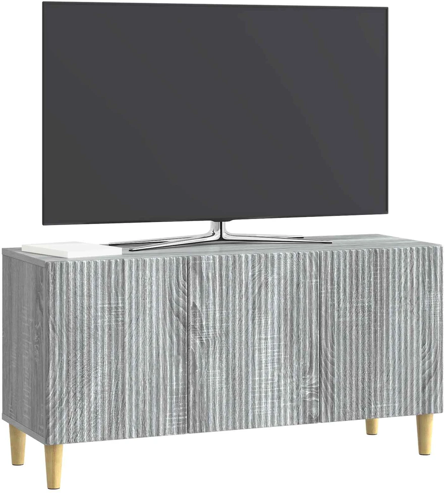 TV staliukas Televizoriaus spintelė 99 x 34,5 x 50 cm Pilka sonoma ąžuolo