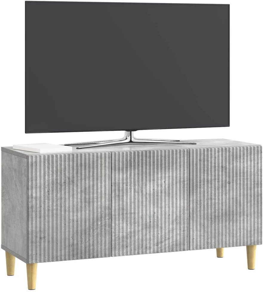 TV staliukas Televizoriaus spintelė 99 x 34,5 x 50 cm Betono pilka
