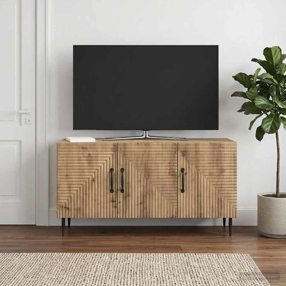 TV staliukas Televizoriaus spintelė 99 x 34,5 x 50 cm Artisano ąžuolo
