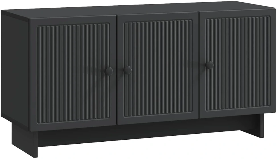 TV staliukas Televizoriaus spintelė 99 x 34,5 x 50 cm Juoda Apdirbta mediena