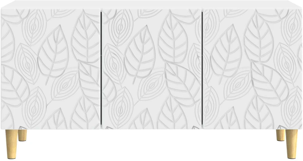 TV staliukas Televizoriaus spintelė 99 x 34,5 x 50 cm Balta Apdirbta mediena