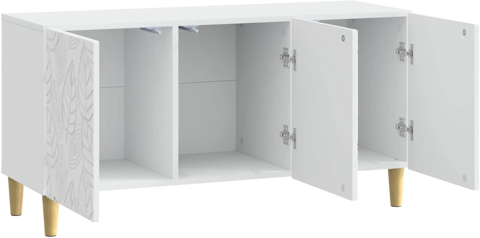 TV staliukas Televizoriaus spintelė 99 x 34,5 x 50 cm Balta Apdirbta mediena
