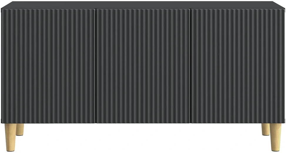 TV staliukas Televizoriaus spintelė 99 x 34,5 x 50 cm Juoda Apdirbta mediena