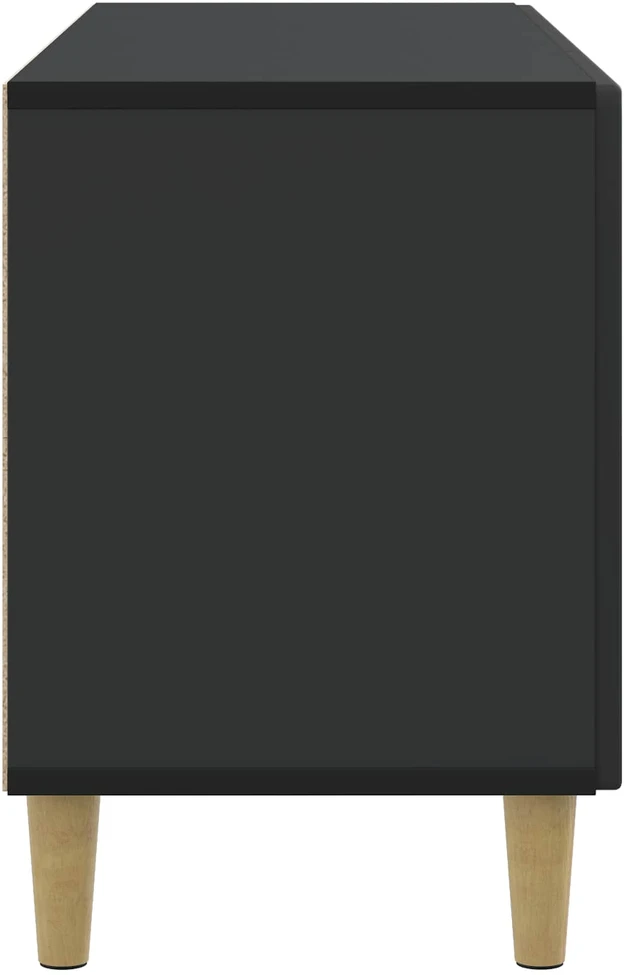 TV staliukas Televizoriaus spintelė 99 x 34,5 x 50 cm Juoda Apdirbta mediena
