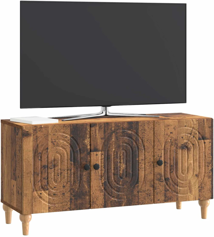 TV staliukas Televizoriaus spintelė 99 x 34,5 x 50 cm Sendintos medienos