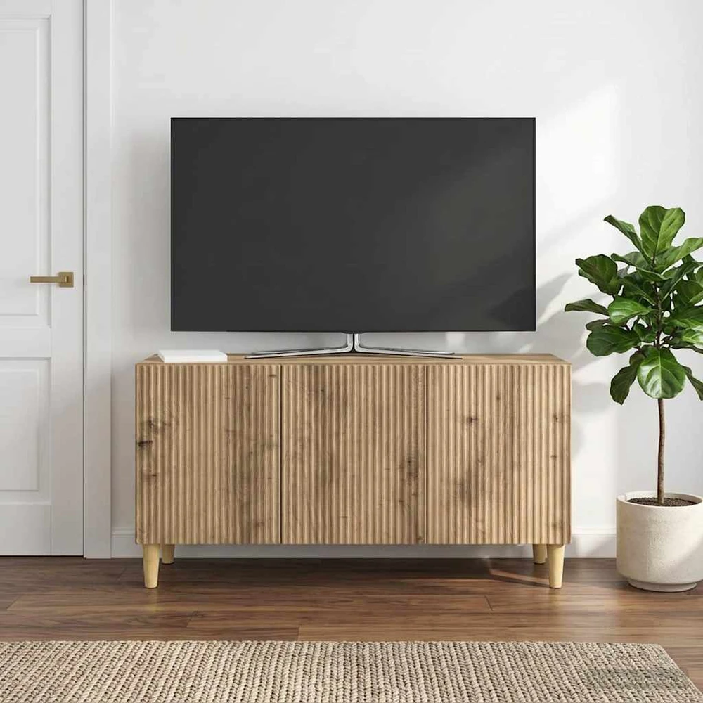 TV staliukas Televizoriaus spintelė 99 x 34,5 x 50 cm Artisano ąžuolo