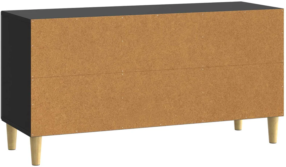 TV staliukas Televizoriaus spintelė 99 x 34,5 x 50 cm Juoda Apdirbta mediena