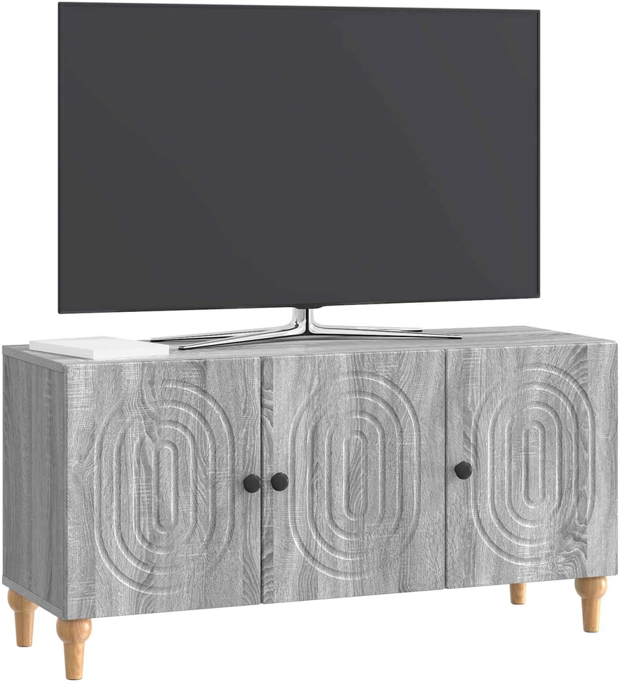 TV staliukas Televizoriaus spintelė 99 x 34,5 x 50 cm Pilka sonoma ąžuolo