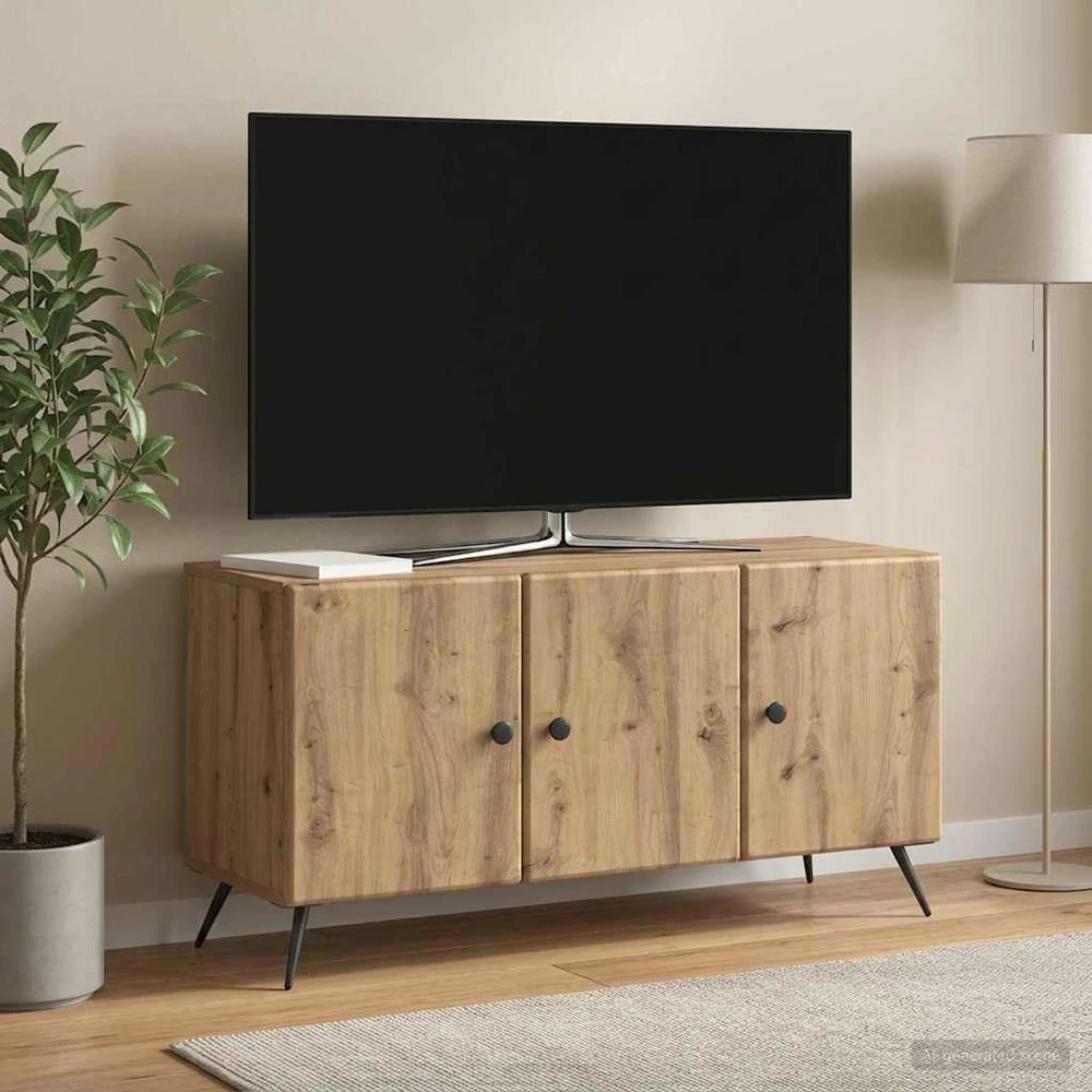 TV staliukas Televizoriaus spintelė 99 x 34,5 x 50 cm Artisano ąžuolo